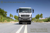 Dongfeng Three Bridge Back Eight White Dump Truck_ พิเศษสำหรับการส่งออก