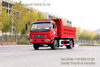 4×2 Dongfeng Flathead Cab Dump Truck_red รถบรรทุกออฟโรดเปิดประทุน