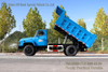 Dongfeng Pointed Cab Dump Truck_รถบรรทุกออฟโรดเปิดประทุนสีน้ำเงิน