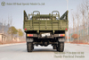 Dongfeng Pointed Cab สีเขียว 6WD รถบรรทุกสินค้า_หัวยาวแก้วเดี่ยว Cab 6 × 6 รถบรรทุก