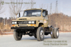 EQ1093 แชสซีรถบรรทุกสีเทาอูฐ_แชสซี 4WD แบบเปิดประทุนพร้อมยางคู่หลัง