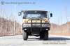 Dongfeng EQ2102 6 × 6 Flathead Cab หนึ่งและครึ่งแถว Cab Cargo Truck_Convertible Cargo Truck