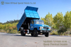 Dongfeng Pointed Cab Dump Truck_รถบรรทุกออฟโรดเปิดประทุนสีน้ำเงิน