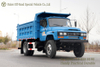 4×4 Dongfeng Longhead Dump Truck_blue รถบรรทุกออฟโรดเปิดประทุน