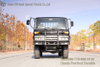 Dongfeng Black 6 × 6 Flathead หนึ่งและครึ่งแถว Cab Cargo Truck_ รถบรรทุกสินค้าแบบเปิดประทุนพร้อมระบบระบายความร้อนเบรก