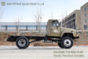 EQ1093 แชสซีรถบรรทุกสีเทาอูฐ_แชสซี 4WD แบบเปิดประทุนพร้อมยางคู่หลัง