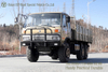 Dongfeng EQ2102 6 × 6 Flathead Cab หนึ่งและครึ่งแถว Cab Cargo Truck_Convertible Cargo Truck
