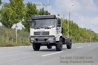Dongfeng 4WD แชสซีออฟโรด_รุ่นเปิดประทุนสำหรับการส่งออก_Fuanda Flathead สีขาว