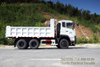 Dongfeng Three Bridge Back Eight White Dump Truck_ พิเศษสำหรับการส่งออก