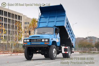 4×4 Dongfeng Longhead Dump Truck_blue รถบรรทุกออฟโรดเปิดประทุน Dump Truck_รถบรรทุกเหมืองแร่, ผู้ให้บริการจำนวนมาก