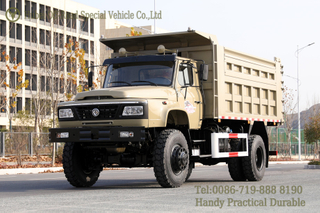 รถบรรทุกทิปท็อป 240hp รถบรรทุกตู้คอนเทนเนอร์สูง_4WD รถดัมพ์สำหรับการขุด 