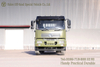 6×4 Green Flathead หนึ่งแถวครึ่ง Cab Cargo Truck_รถบรรทุกสินค้าแบบ Low-bay แบบเปิดประทุนได้