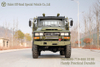 Dongfeng Pointed Cab สีเขียว 6WD รถบรรทุกสินค้า_หัวยาวแก้วเดี่ยว Cab 6 × 6 รถบรรทุก