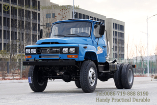EQ1093 Bule รถบรรทุกแชสซี_แชสซี 4WD แบบเปิดประทุนพร้อมยางคู่หลัง