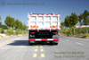 Dongfeng Three Bridge Back Eight White Dump Truck_ พิเศษสำหรับการส่งออก