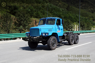 Dongfeng EQ2082 Blue Six Drive Chassis_Dongfeng สามารถดัดแปลงแชสซีรถบรรทุกออฟโรดได้