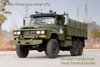 Dongfeng Pointed Cab สีเขียว 6WD รถบรรทุกสินค้า_หัวยาวแก้วเดี่ยว Cab 6 × 6 รถบรรทุก