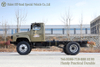 EQ1093 แชสซีรถบรรทุกสีเทาอูฐ_แชสซี 4WD แบบเปิดประทุนพร้อมยางคู่หลัง