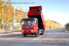4×2 Dongfeng TInajin Flathead Dump Truck_red รถบรรทุกออฟโรดเปิดประทุน
