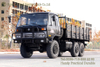Dongfeng สีดำ 6 × 6 Flathead หนึ่งและครึ่งแถว Cab Cargo Truck_Convertible Cargo Trucks