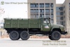 Dongfeng Pointed Cab สีเขียว 6WD รถบรรทุกสินค้า_หัวยาวแก้วเดี่ยว Cab 6 × 6 รถบรรทุก