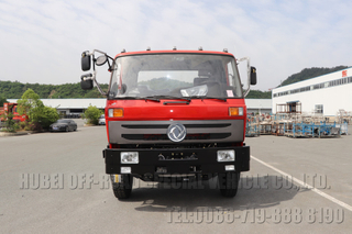 แชสซีรถดั๊มพ์ออฟโรดกึ่งขับเคลื่อนสี่ล้อ_6X4 Dongfeng ลมกรดสีแดง_Dongfeng แชสซีรถบรรทุกออฟโรด
