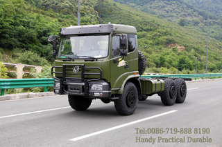 แชสซีรถบรรทุกออฟโรดหกไดรฟ์ใหม่ของ Dongfeng