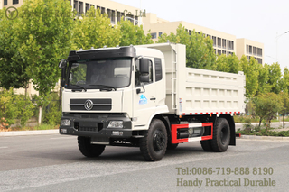 รถดัมพ์ส่งออกแบบแฟลตแค็บ_4×2 รถดัมพ์สิบสปีด_ด้านข้าง 6 ด้านล่าง 8 กล่องสินค้าสูง