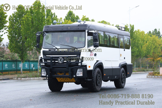 Dongfeng 4X4 Mountain Bus_Dongfeng AWD 23 ที่นั่งรถบัส_รถบัสออฟโรดในพื้นที่เหมืองแร่