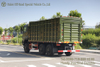 ใหม่ Dongfeng Six Drive รถบรรทุกสีเขียวกองทัพออฟโรด