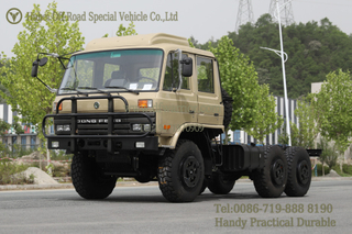 EQ2102N 6WD Flathead Off-Road Truck Chassis_Can ได้รับการแก้ไขรถบรรทุกสองแถวสำหรับการส่งออก