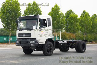 4WD Flat Cab ด้านหลัง Dual Tire Design Class II Chassis_Modifiable และปรับแต่งแชสซีออฟโรดได้