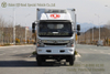 รถบรรทุกตู้เย็นแบบขับเคลื่อนสี่ล้อรถตู้เย็น _dongfeng ห้องโดยสารแถวเดียวพร้อม deflector 15 ตารางตู้เย็น