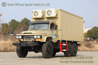 Dongfeng 6wd EQ2100 Van พร้อมเครื่องปรับอากาศในกล่องขนส่งสินค้า