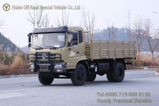 EQ1120 Flat-Top 4x2 Off-Road Cargo Truck Export Custom Edition_Rear Twin-Wheel รถขนส่งออฟโรด