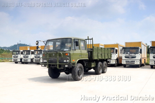 Dongfengหกล้อขับเคลื่อนEQ2102 รถออฟโรดพิเศษ _รถบรรทุกออฟโรดสองแถวขนาด 6×6 ส่งออกรถบรรทุกออฟโรดสองแถว Dongfeng