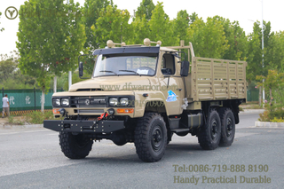 6x6 Dongfeng EQ2082 Single Row Cab Trucks_6wd รถบรรทุกสินค้าออฟโรดสำหรับทางออกเท่านั้น